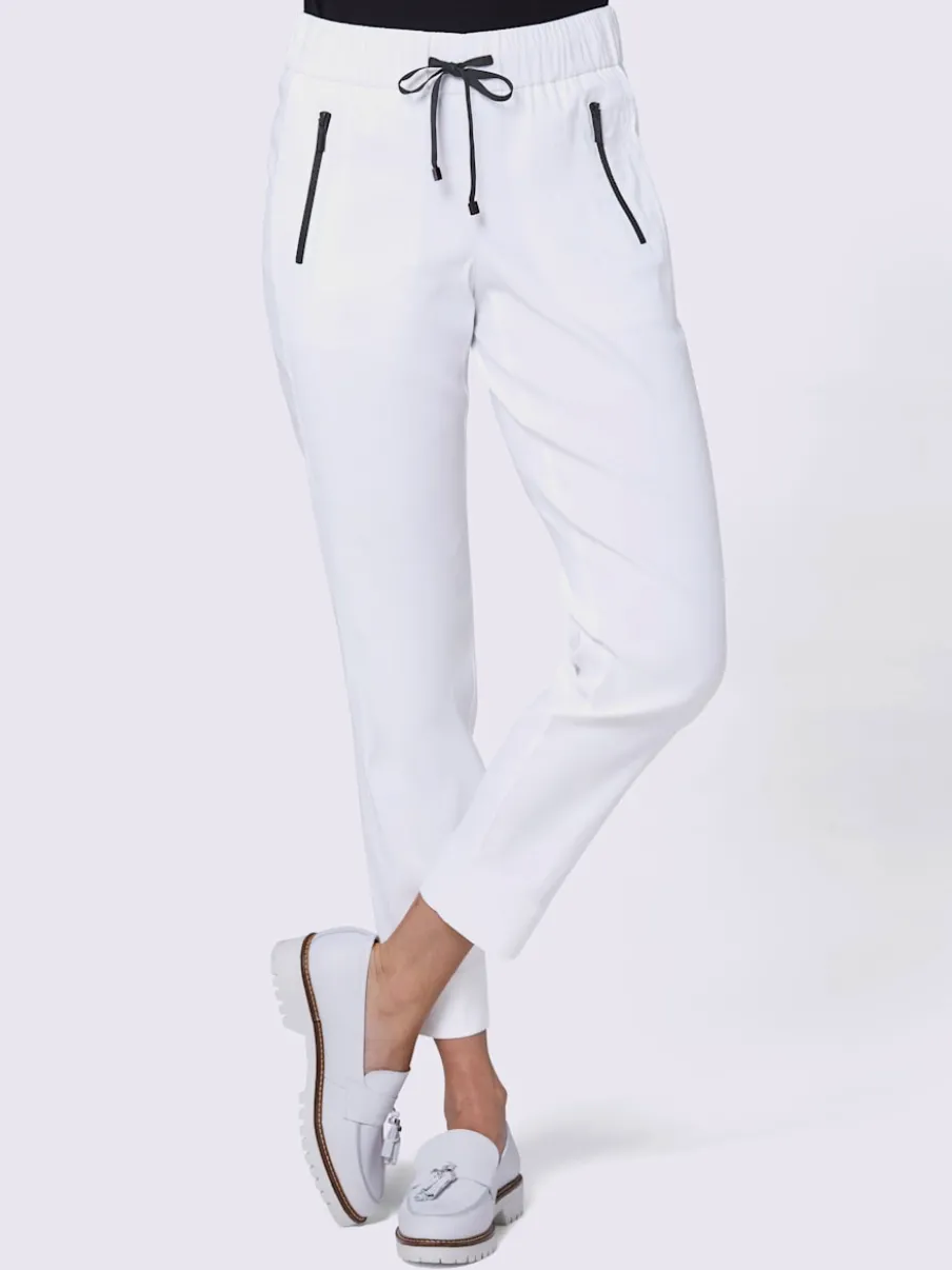 Pantalons en lyocell respirant avec ceinture élastique confortable