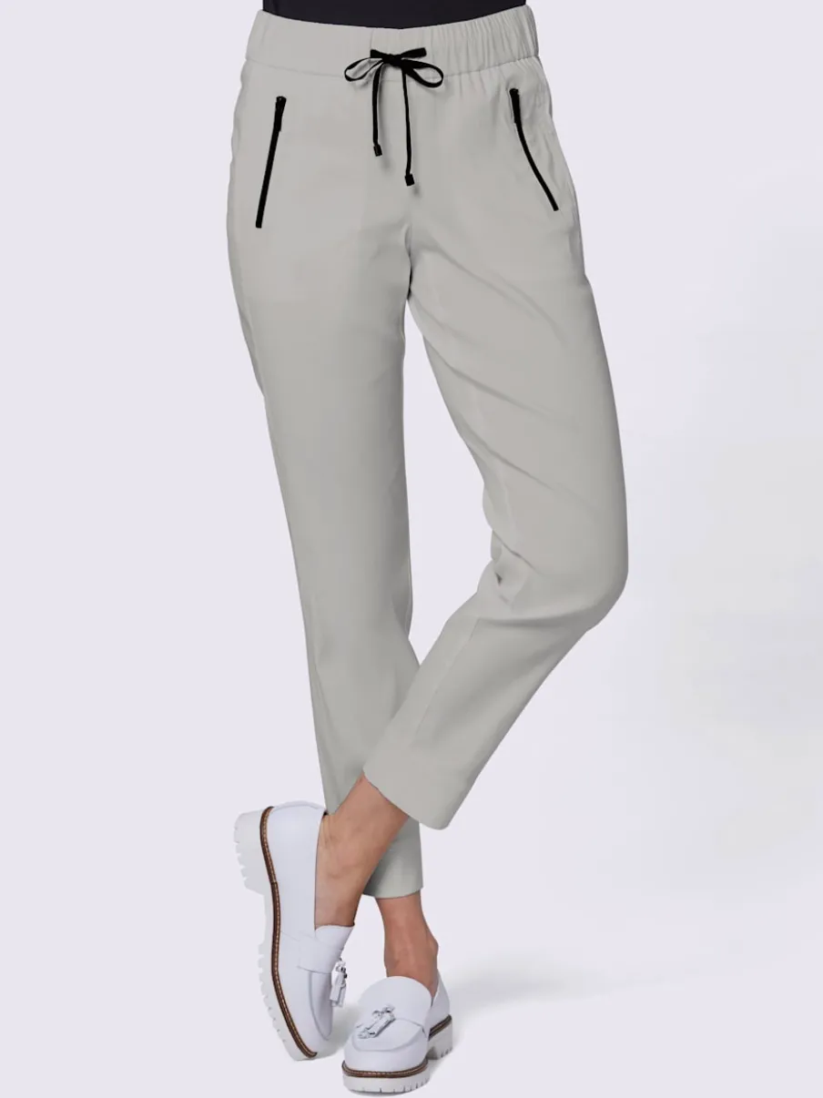 Pantalons en lyocell respirant avec ceinture élastique confortable