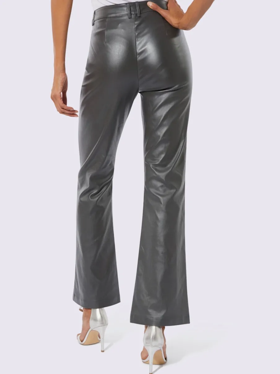 Pantalons en synthétique doux avec poches et nervures