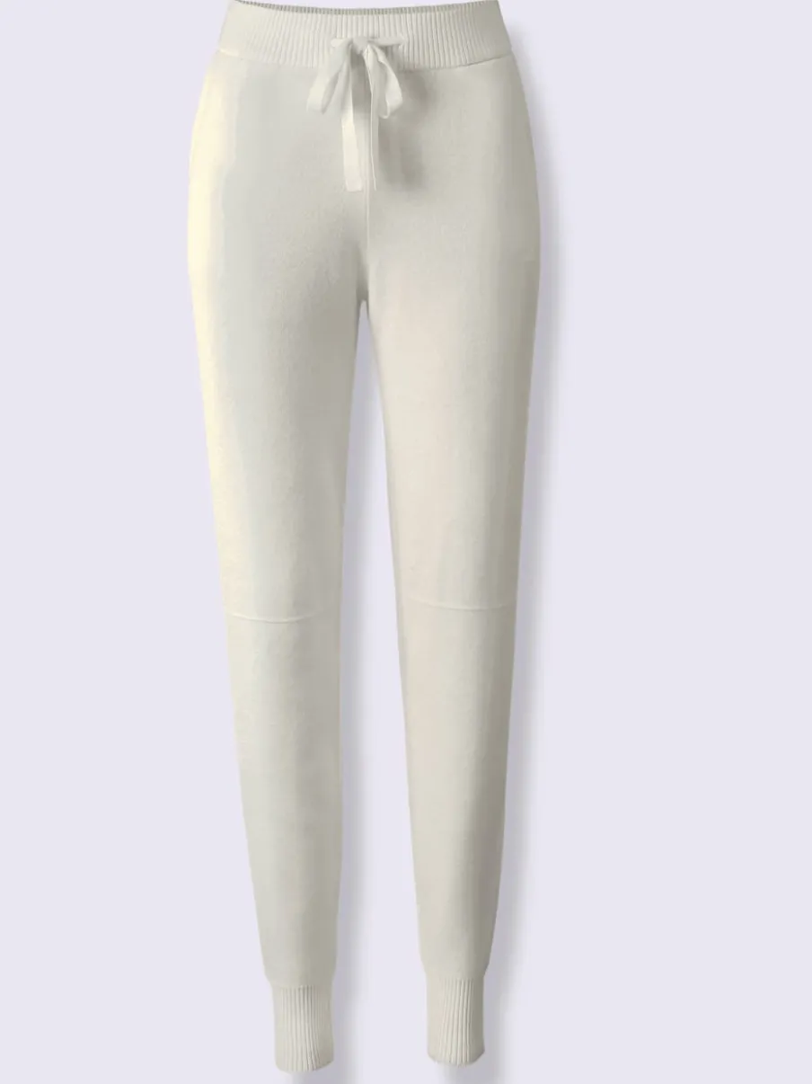Pantalons en tricot avec ceinture élastique et poches