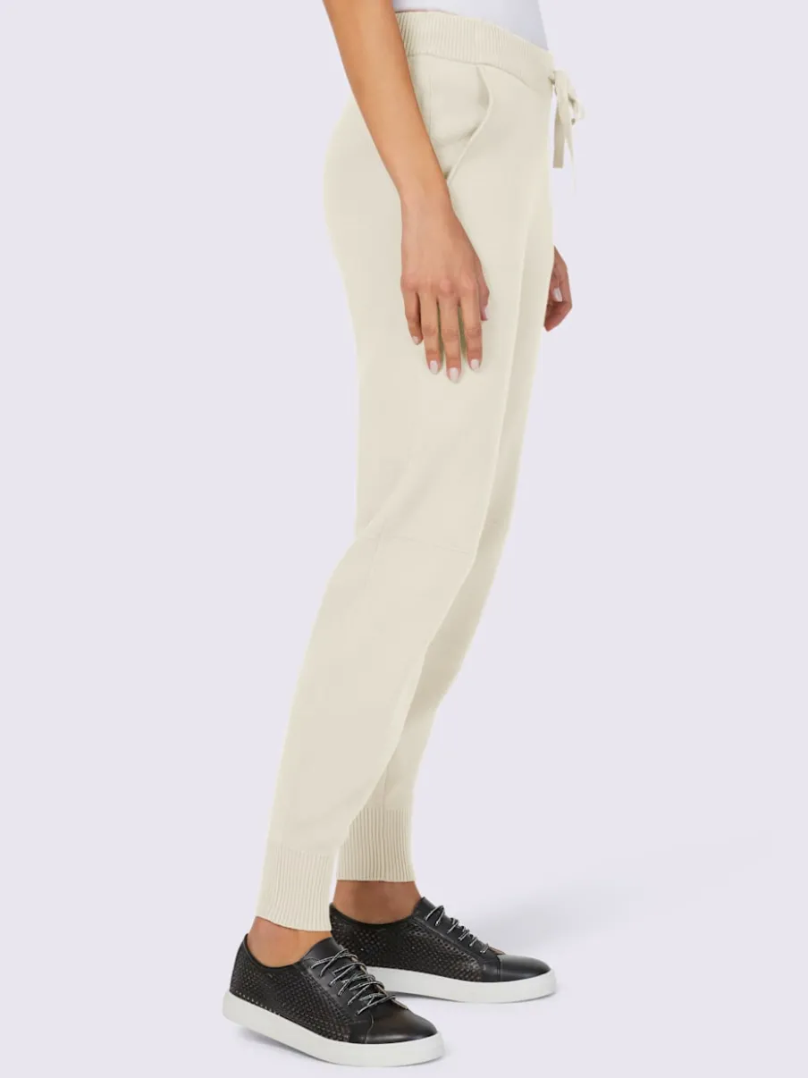 Pantalons en tricot avec ceinture élastique et poches