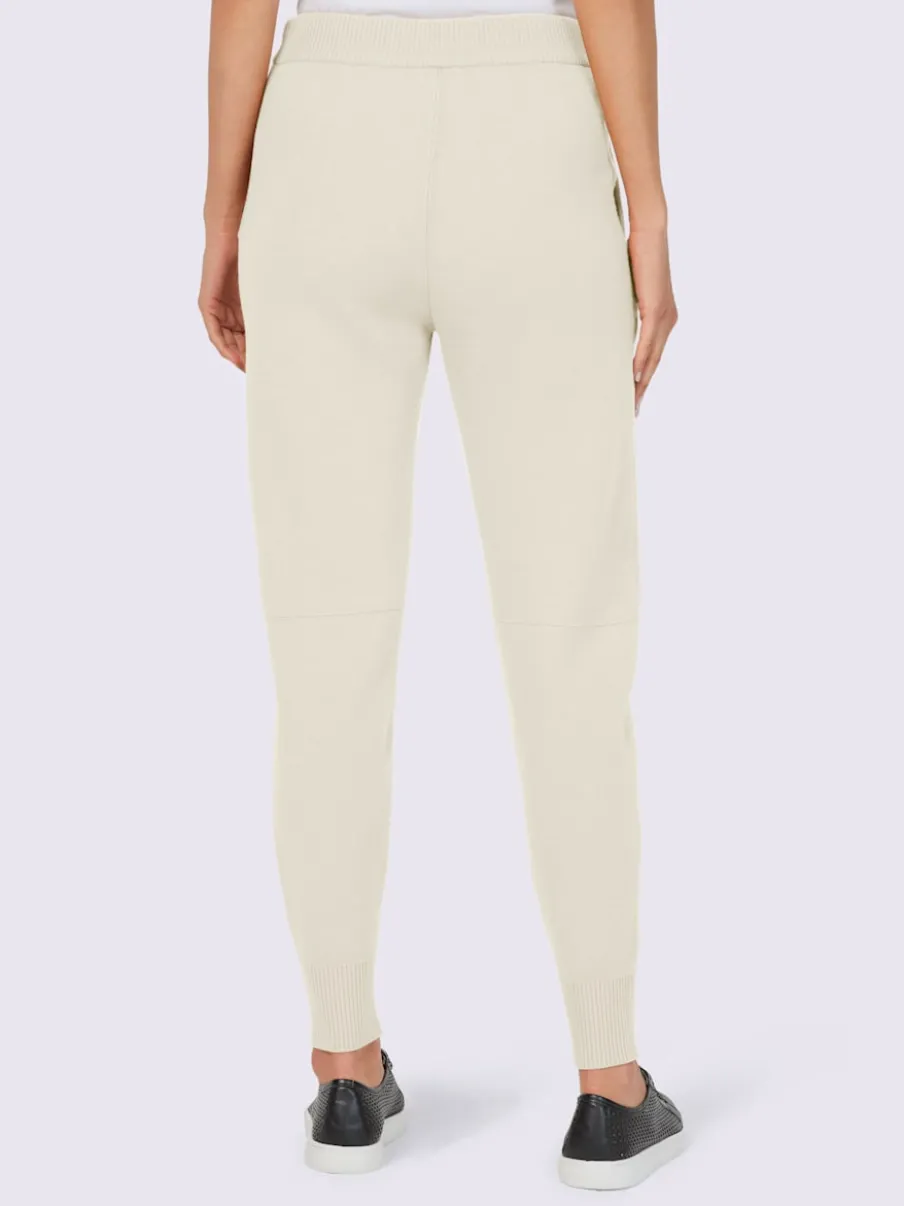 Pantalons en tricot avec ceinture élastique et poches