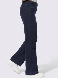 Pantalons en velours côtelé confortables à coupe large