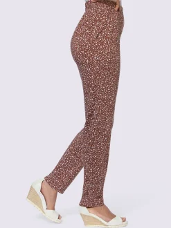 Pantalons estivaux à motif pois avec poches pratiques