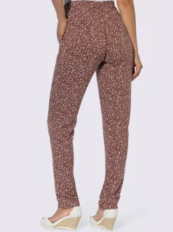 Pantalons estivaux à motif pois avec poches pratiques