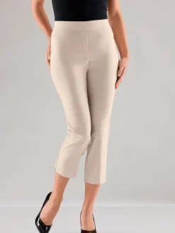 Pantalons 7/8 extensibles avec ceinture plate pratique