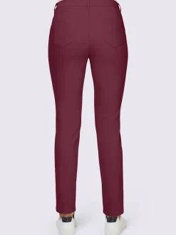Pantalons extensibles avec coutures push-up et poches intégrées