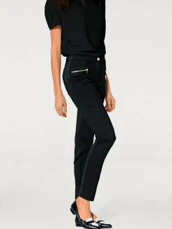 Pantalons extensibles avec coutures push-up et poches intégrées