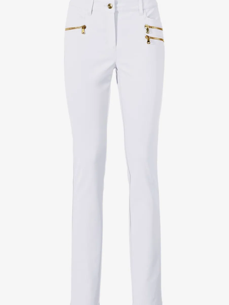 Pantalons extensibles avec coutures push-up et poches intégrées