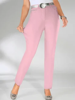 Pantalons extensibles avec poches zippées et passants