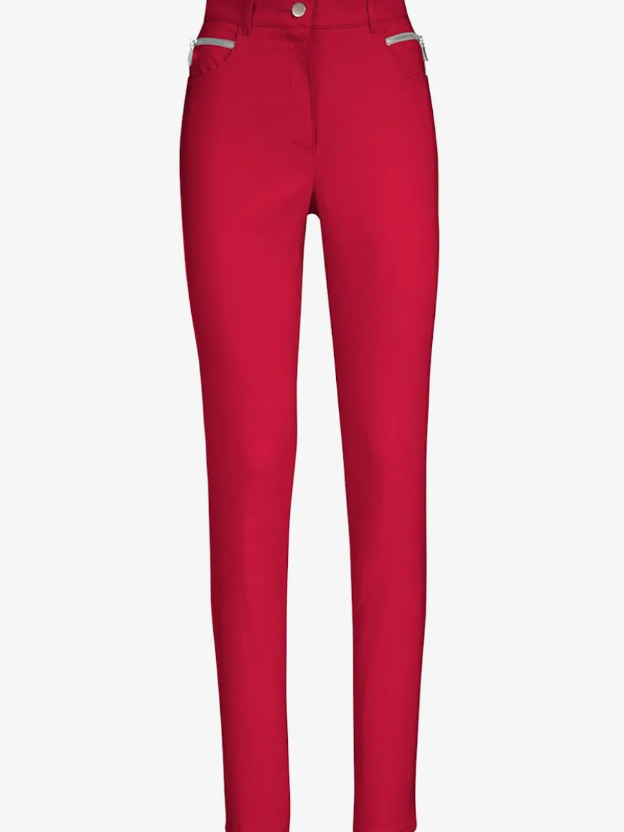 Pantalons extensibles avec poches zippées et passants