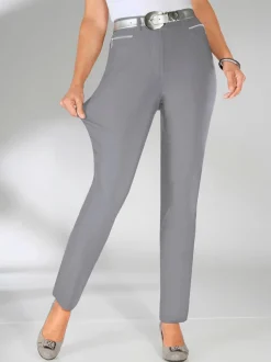 Pantalons extensibles avec poches zippées et passants