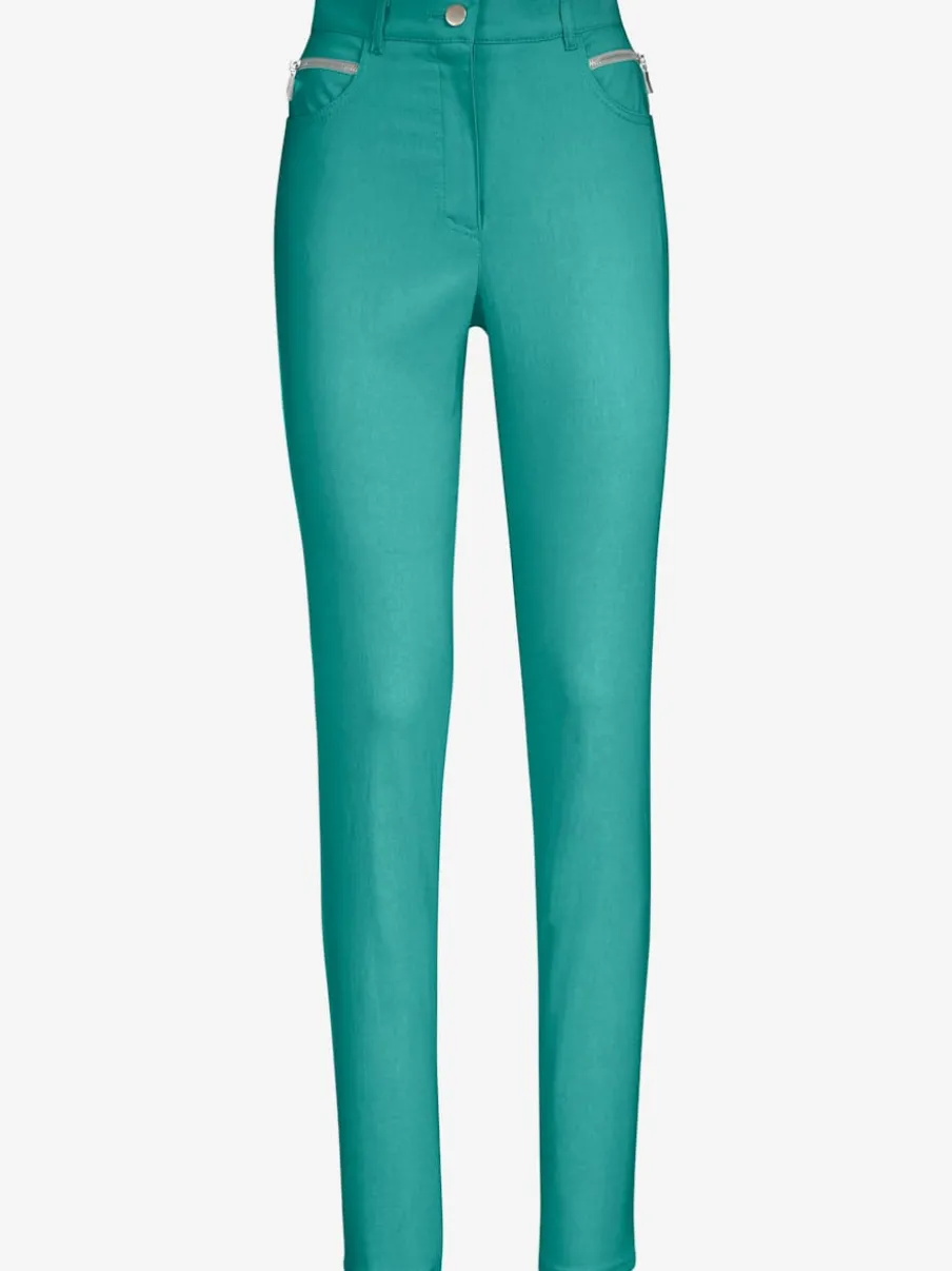 Pantalons extensibles avec poches zippées et passants