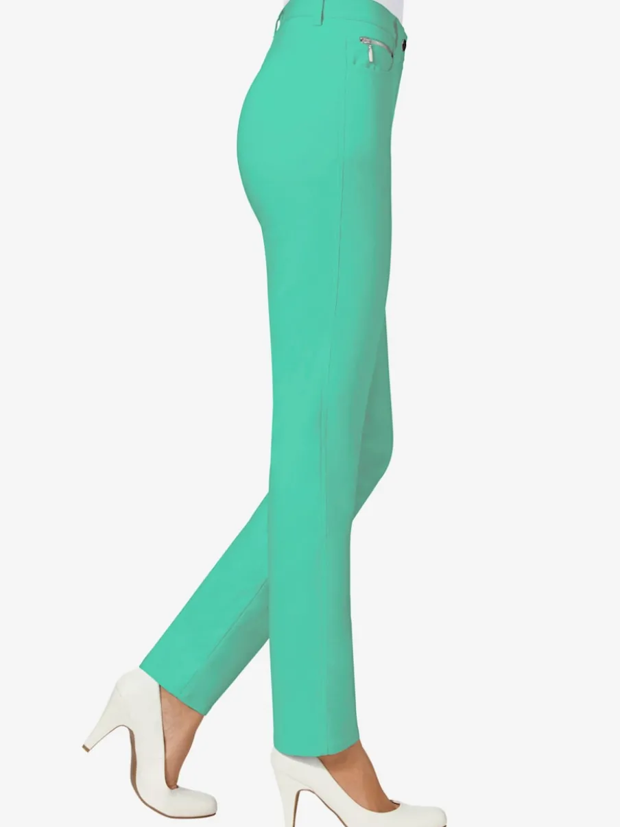 Pantalons extensibles avec poches zippées et passants