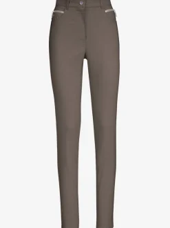 Pantalons extensibles avec poches zippées et passants