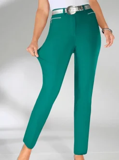 Pantalons extensibles avec poches zippées et passants