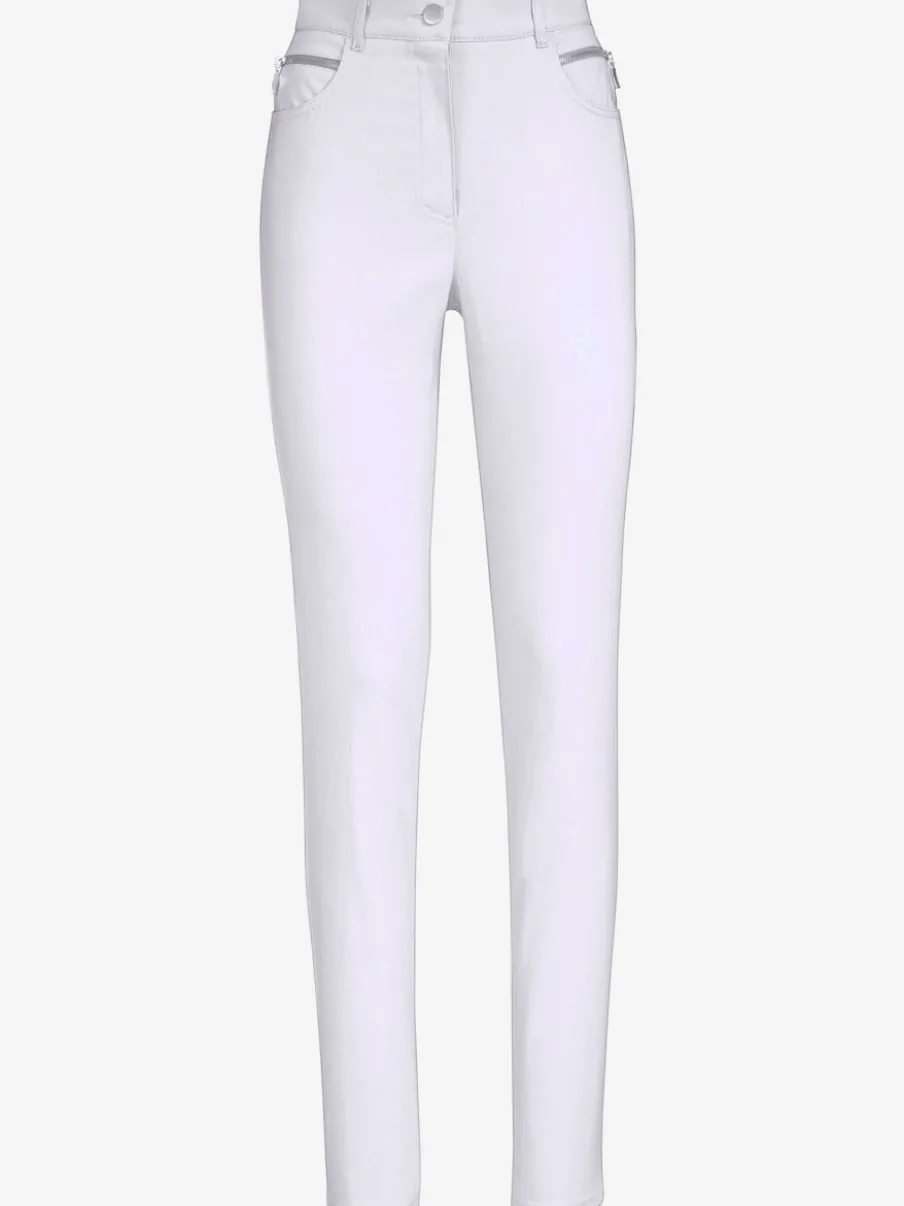 Pantalons extensibles avec poches zippées et passants