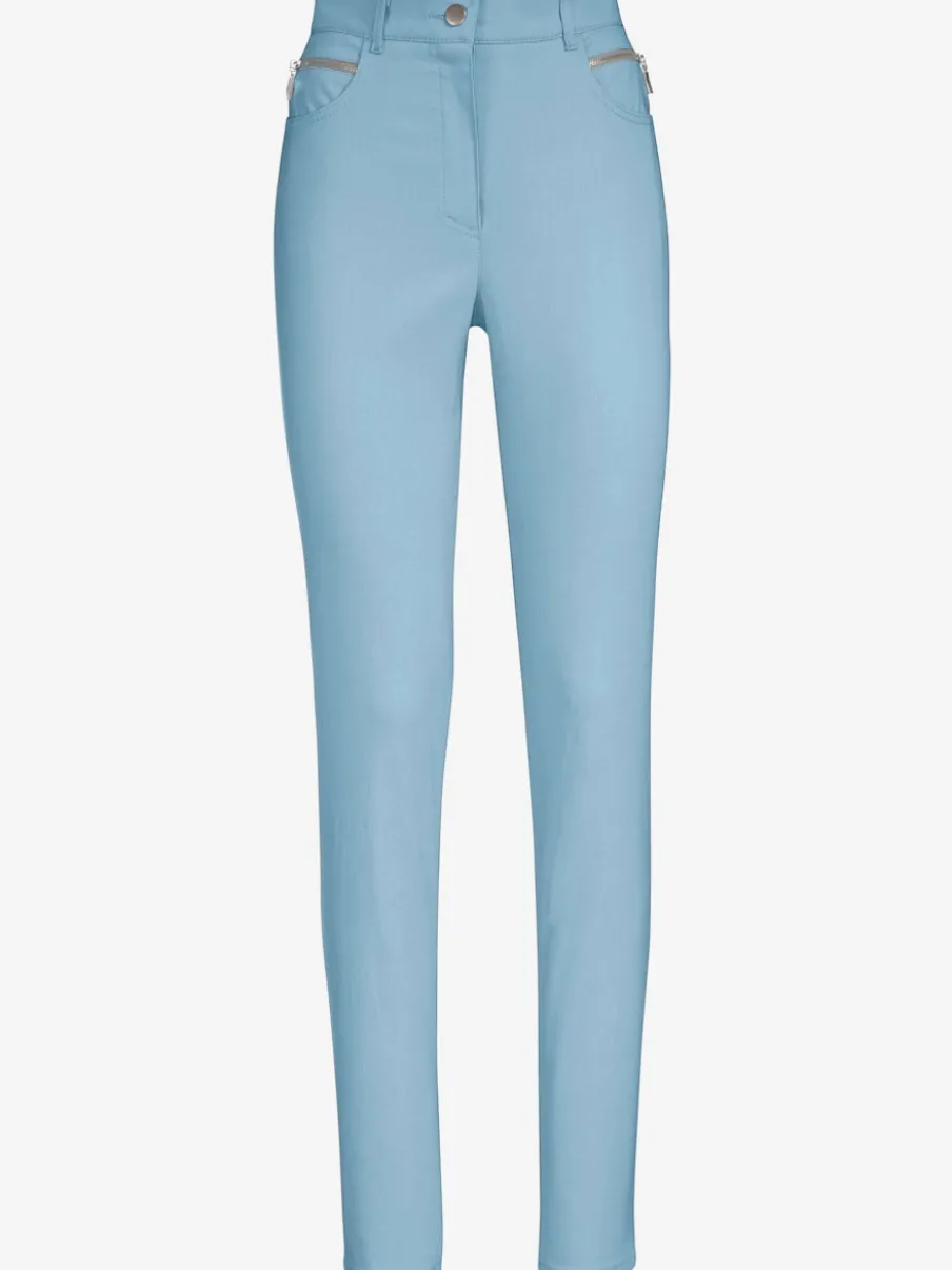 Pantalons extensibles avec poches zippées et passants