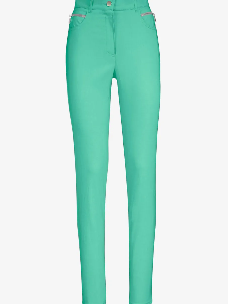 Pantalons extensibles avec poches zippées et passants