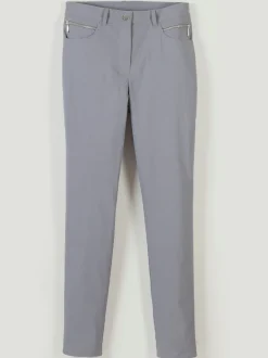 Pantalons extensibles avec poches zippées et passants