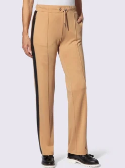 Pantalons fluides avec ceinture élastique et poches zippées