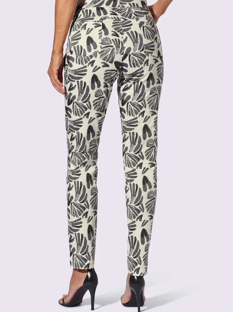 Pantalons imprimés au motif floral en coton durable