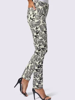 Pantalons imprimés au motif floral en coton durable