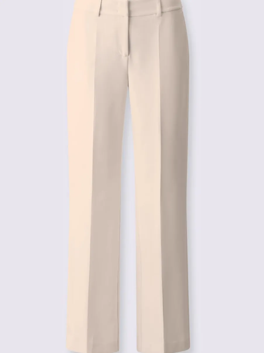 Pantalons à jambes larges avec plis et poches décoratives