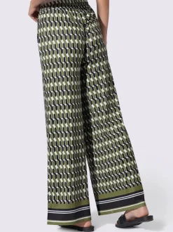 Pantalons à jambes larges avec ceinture élastique confortable