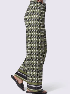 Pantalons à jambes larges avec ceinture élastique confortable