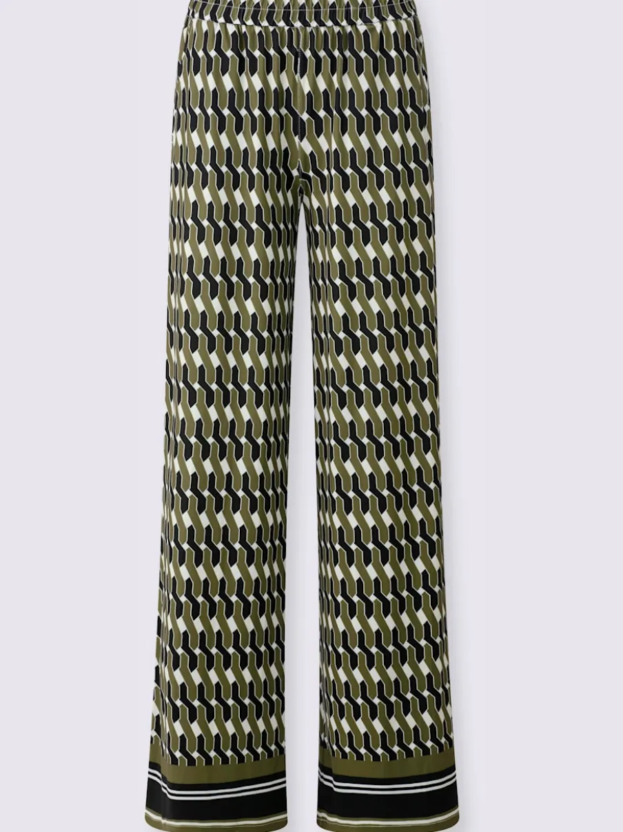 Pantalons à jambes larges avec ceinture élastique confortable