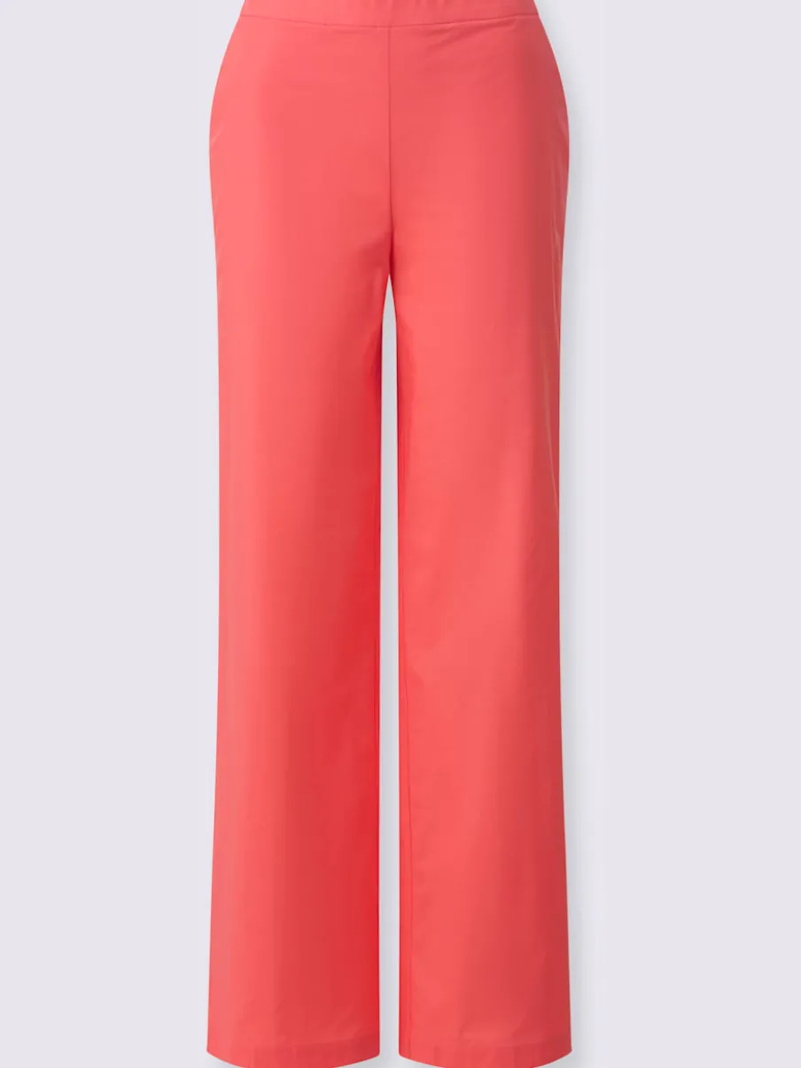 Pantalons jambes larges avec poches et ceinture élastique