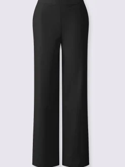 Pantalons jambes larges avec poches et ceinture élastique