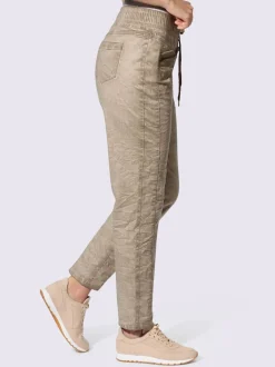 Pantalons jogging avec poches zippées et ceinture élastique