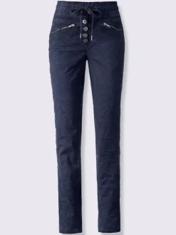Pantalons jogging avec poches zippées et ceinture élastique