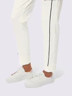 Pantalons jogpants avec poches latérales et empiècements contrastés
