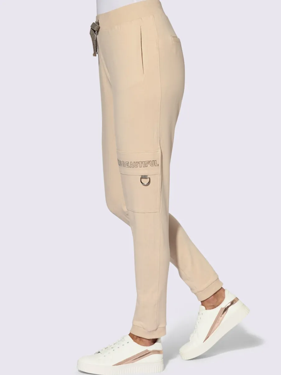 Pantalons jogpants avec poches et détails scintillants