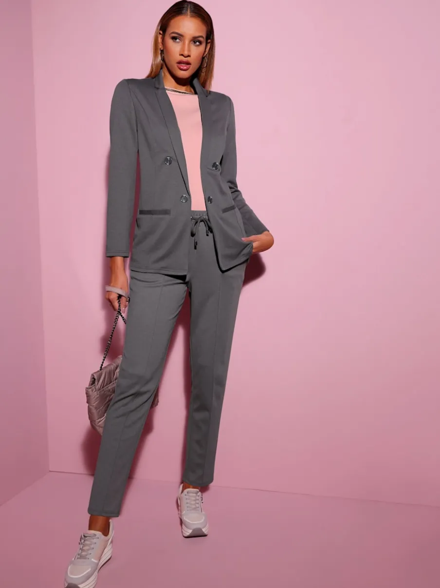 Pantalons jogpants avec taille élastique et poches latérales