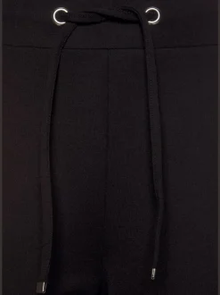 Pantalons jogpants doux à rayures et bords-côtes