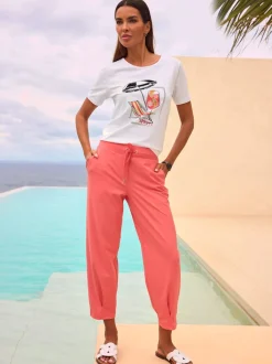 Pantalons jogpants en jersey à poches latérales pratiques
