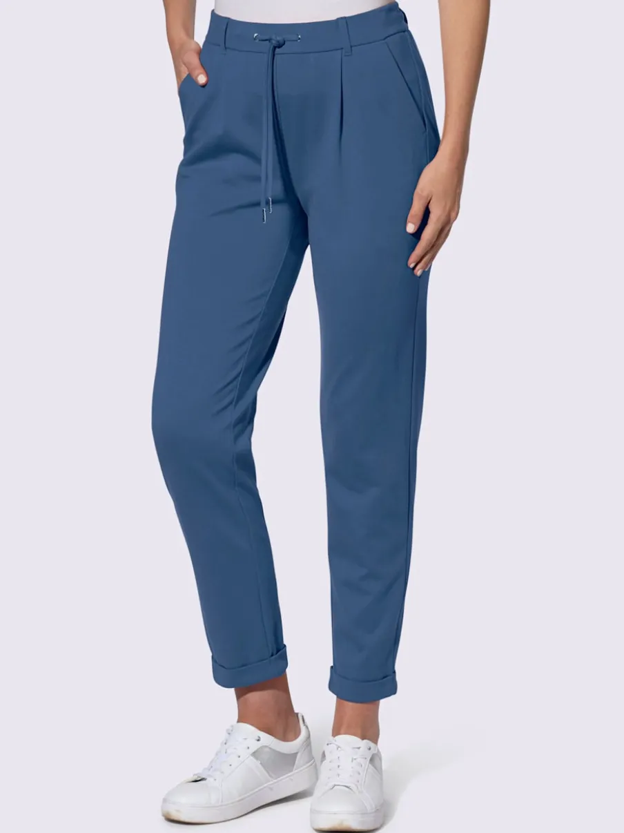Pantalons jogpants en jersey avec poches et détails raffinés