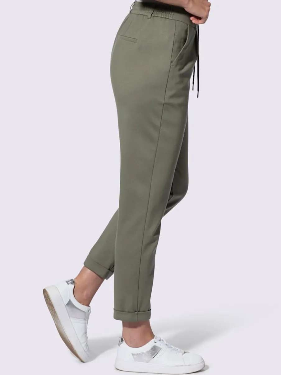 Pantalons jogpants en jersey avec poches et détails raffinés