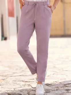 Pantalons jogpants en jersey avec poches et détails raffinés