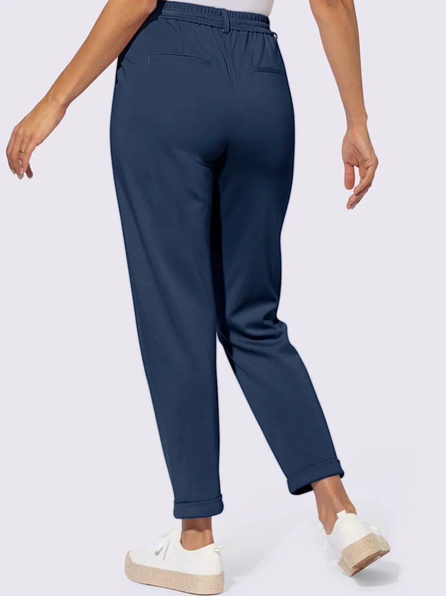 Pantalons jogpants en jersey avec poches et détails raffinés