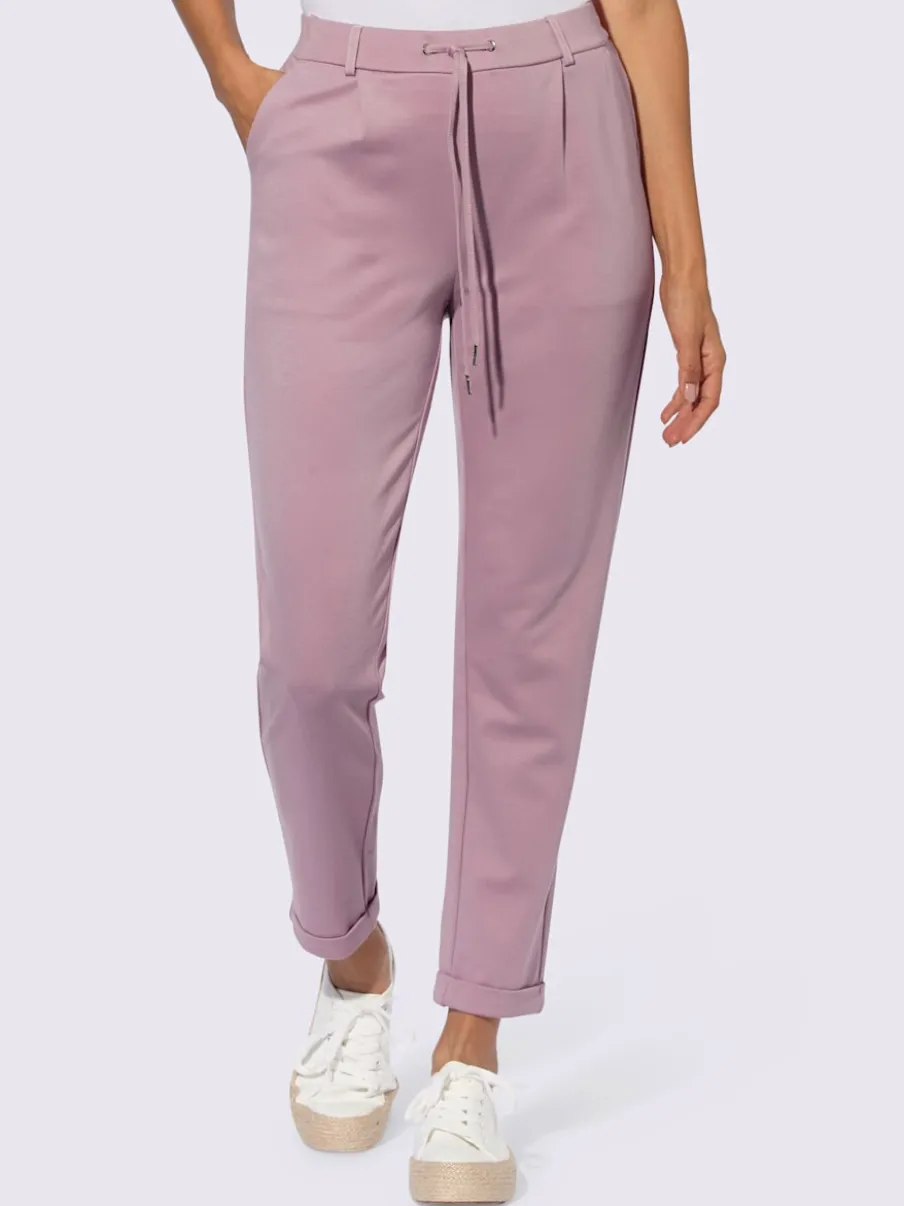 Pantalons jogpants en jersey avec poches et détails raffinés