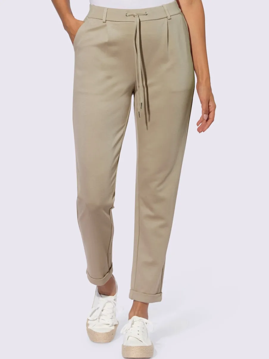 Pantalons jogpants en jersey avec poches et détails raffinés