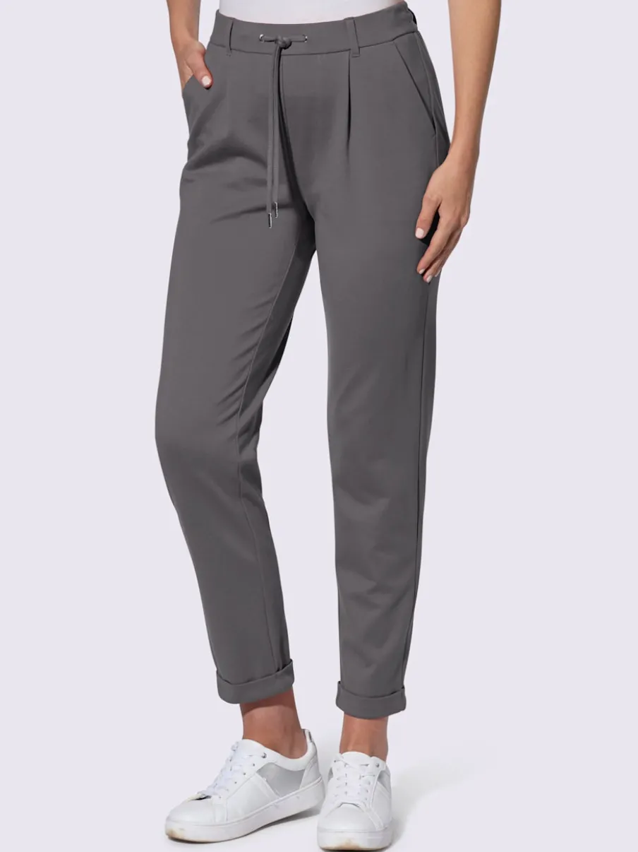 Pantalons jogpants en jersey avec poches et détails raffinés
