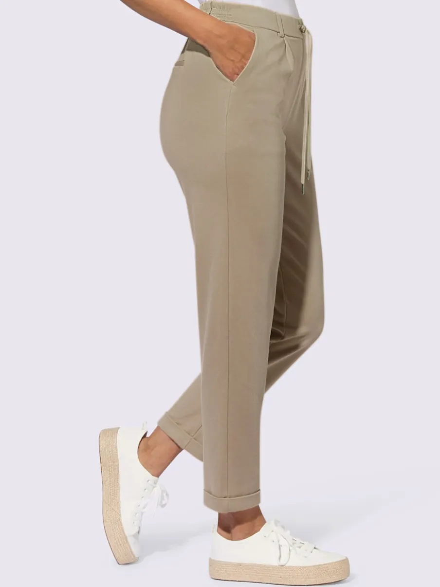 Pantalons jogpants en jersey avec poches et détails raffinés