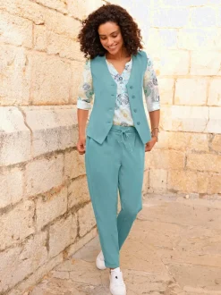 Pantalons jogpants en jersey avec poches et détails raffinés