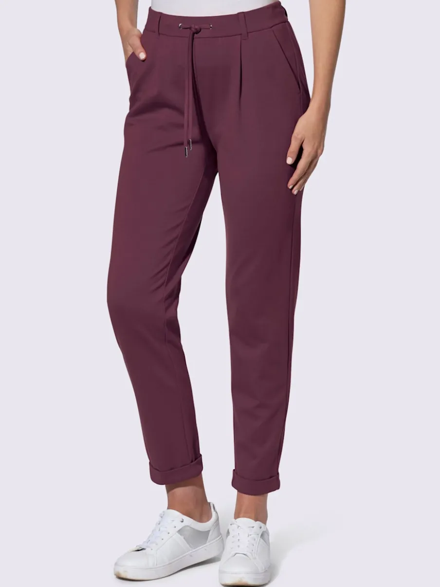 Pantalons jogpants en jersey avec poches et détails raffinés